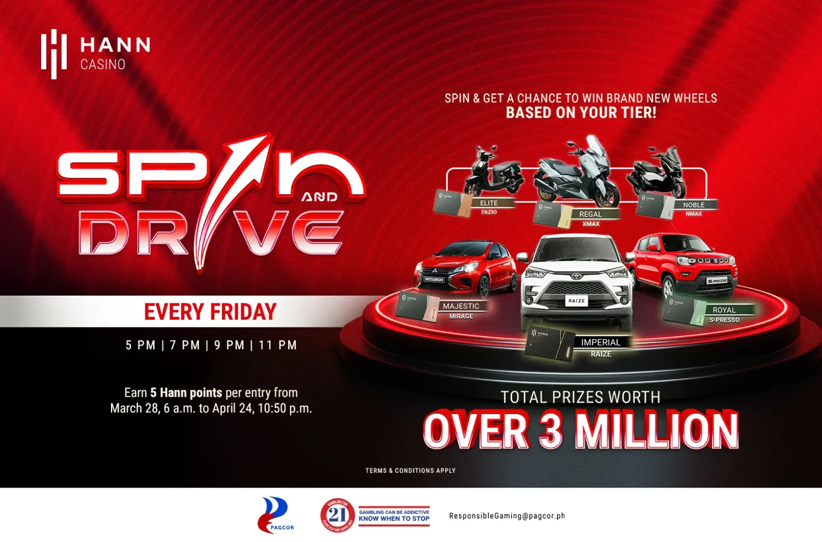 SPIN & DRIVE — 한(HANN) 리조트 경품 추첨 이벤트