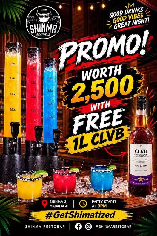 Shinma 3 마발라캇 ₱2,500 이상 주문 시 CLVB 1L 무료