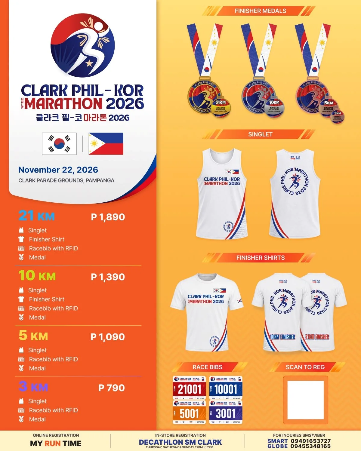 Clark Phil-Kor Half Marathon 2026 Philippines-Korea Friendship Marathon