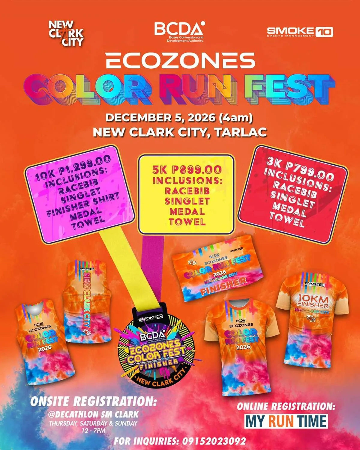 New Clark City Ecozones Color Run Fest 2026 Leg 4 Color Run