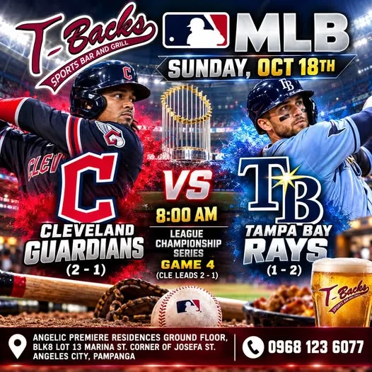 MLB PLAYOFF BASEBALL LIVE AT T-BACKS!