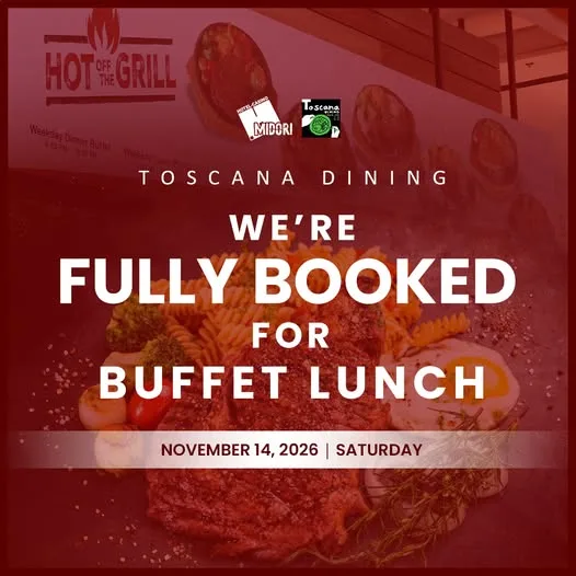 Toscana is Fully Booked for Lunch Time!