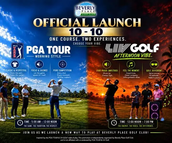ONE COURSE. TWO EXPERIENCES. ONE BIG LAUNCH.