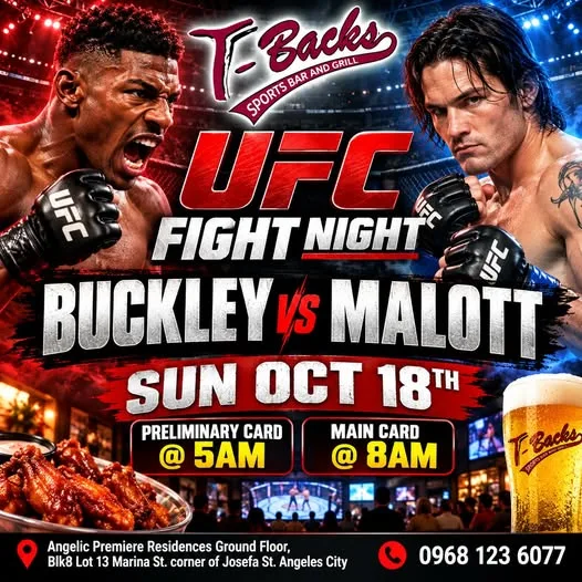 UFC FIGHT NIGHT LIVE AT T-BACKS!