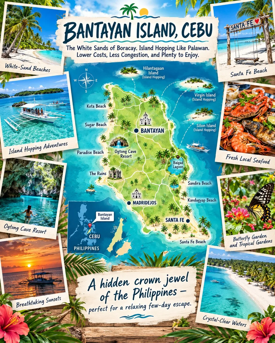🌴🇵🇭 세부 반타얀섬을 발견하러 오세요, 모두 초대합니다! 🏝️☀️