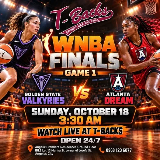 WNBA FINALS – GAME 1 LIVE AT T-BACKS!