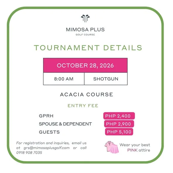 2026 Pink Cup at Mimosa Plus Golf Course