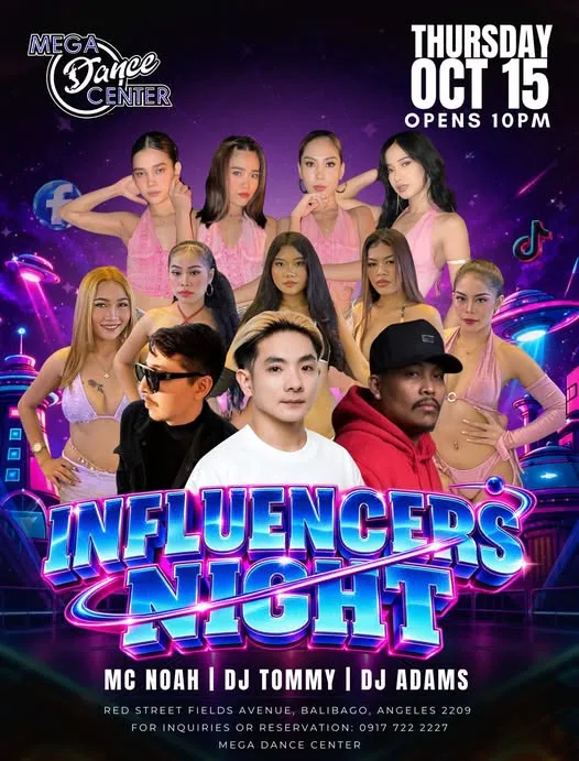 INFLUENCERS NIGHT IS TAKING OVER MEGA DANCE CENTER!