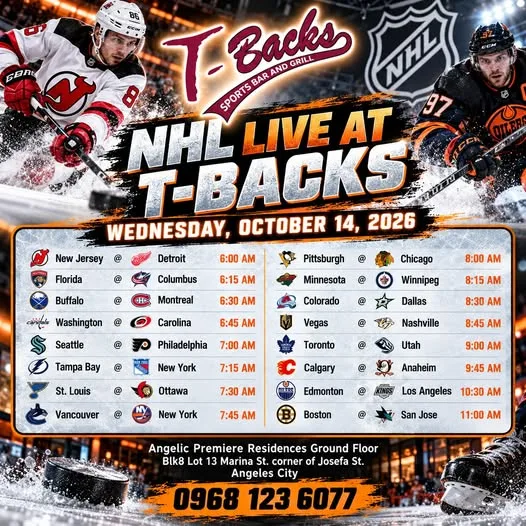 **NHL ACTION LIVE AT T-BACKS!**