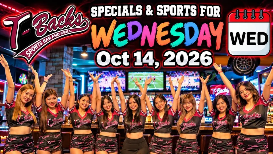 T-Backs Sports Bar and Grill daily video for Wednesday…