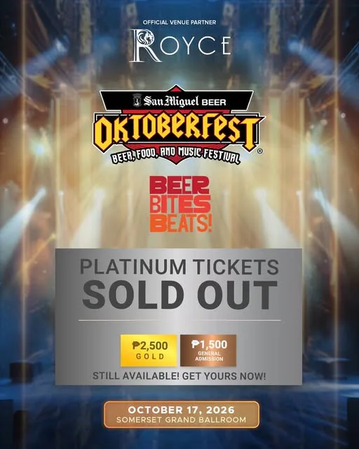 PLATINUM TICKETS ARE SOLD OUT!