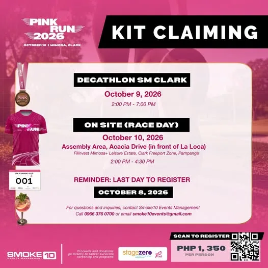 PINK RUN 2026: How to claim your Race Kit