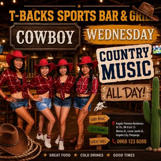 **YEEHAW! IT'S COWBOY WEDNESDAY AT T-BACKS!**