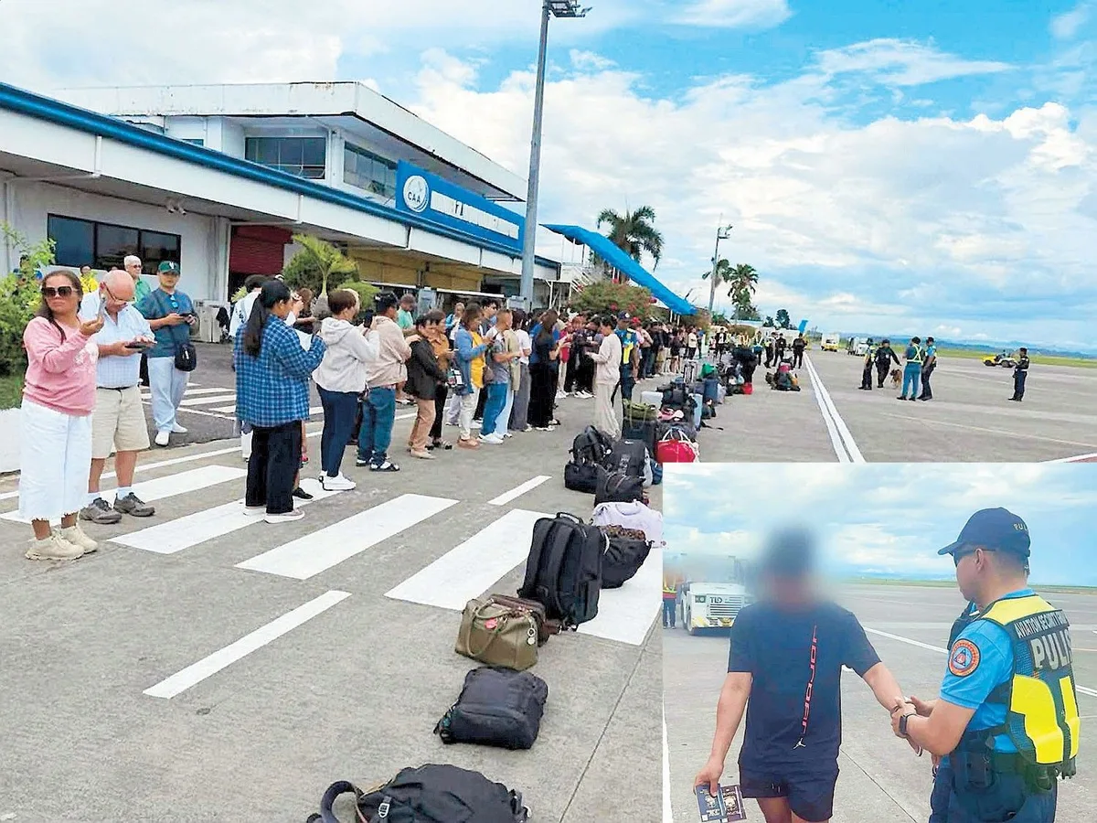 타클로반 공항서 "폭탄, 농담" 한마디에 승객 전원 하기 — 남성 승객 체포