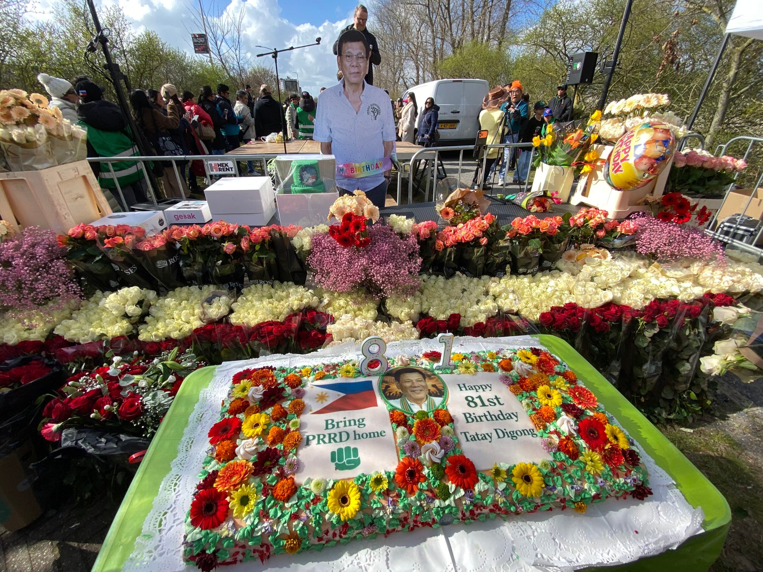 Duterte 전 대통령, The Hague 구치소에서 81세 생일