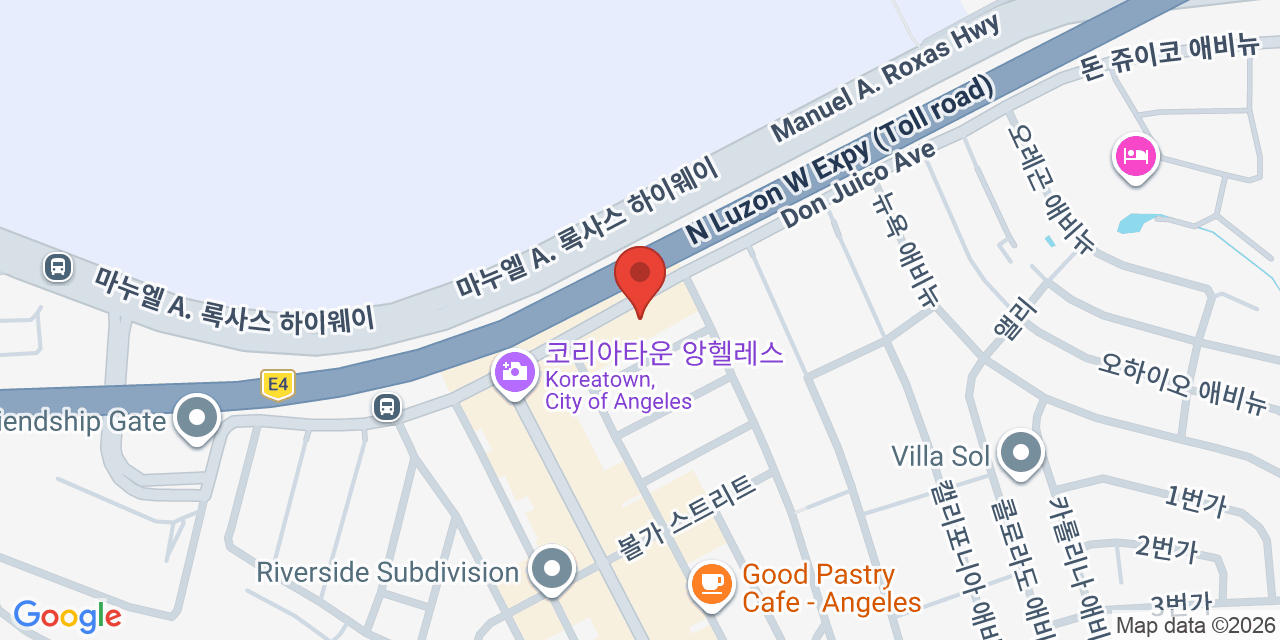 SM City Clark 위치 지도
